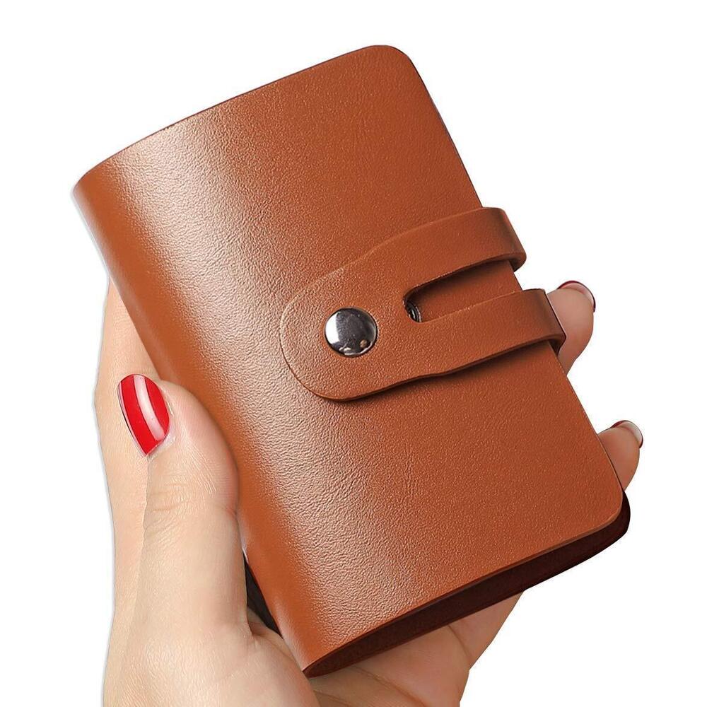 5282 RFID Credit Card Holder or , Leather Business Card Holder, Slim Credit